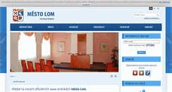 Desktop Screenshot of mesto-lom.cz