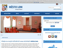 Tablet Screenshot of mesto-lom.cz